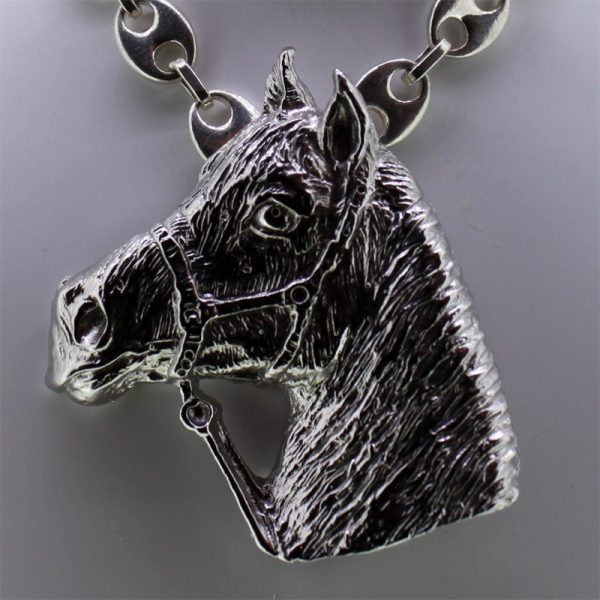 Tête de cheval argent