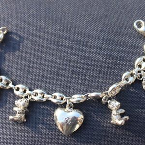 Bracelet Corse oursons coeur diamant