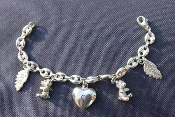 Bracelet Corse oursons coeur diamant