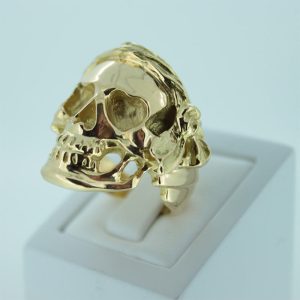 Bague tête de Mort Bandeau